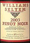 Williams Selyem - Pinot Noir Anderson Valley Ferrington Vineyard 2007 <span>(750ml)</span> <span>(750ml)</span>